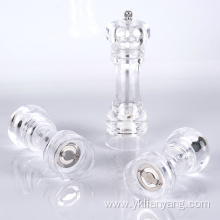 Acrylic manual pepper and salt mill ceramic grinder